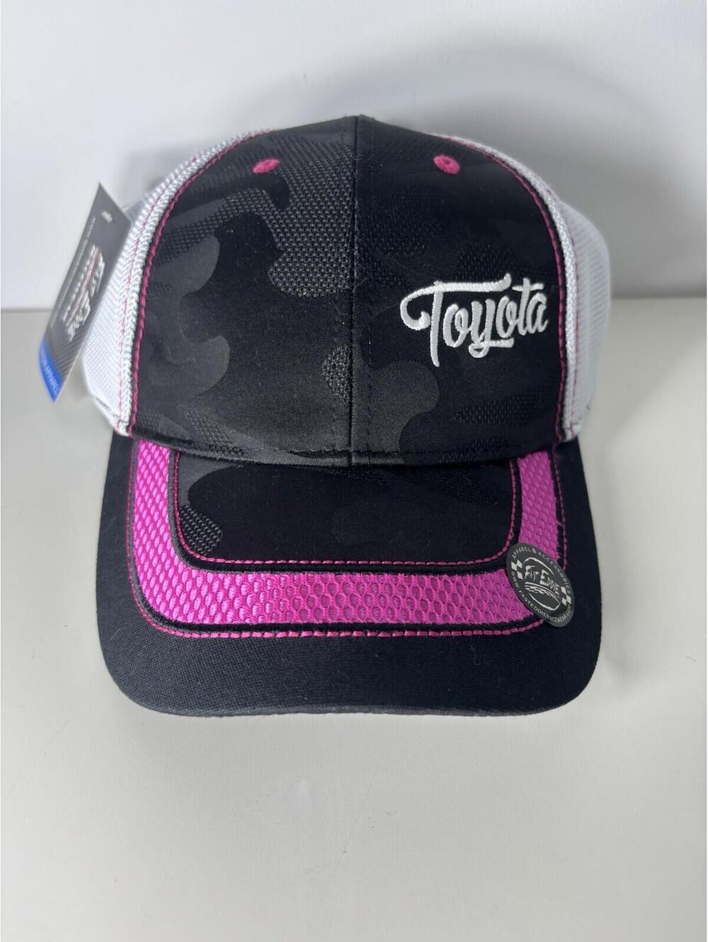 Fast Eddie Racewear Toyota Strapback Hat Cap Pink Camo Cars Racing Embroidered